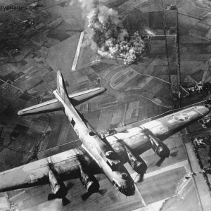 B-17 Flying Fortress over Germany