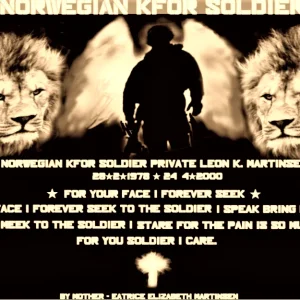 NORWEGIAN KFOR SOLDIER PRIVATE LEON K. MARTINSEN      imageedit_3_8579853622 (2).png