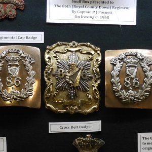 Cross Belt Badge 86th Royal County Down Regiment