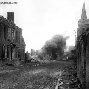 Shell Landing In Village