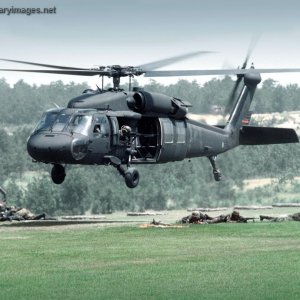 UH-60L BLACK HAWK departs landing zone