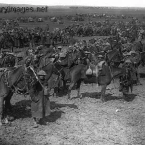 WW1 Troops waiting in a muster area. | A Military Photos & Video Website