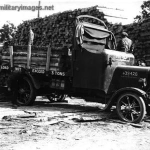 Troops gathering wood