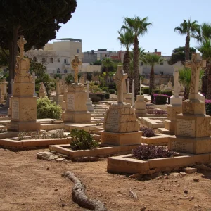 View of Capuccini Naval Cemetery