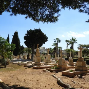 View of Capuccini Naval Cemetery