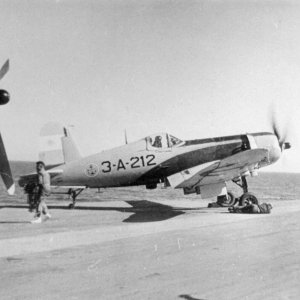 Argentine Navy F4U-5 (3-A-212) of 2 Esc on ARA Independencia.