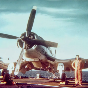 Argentine Navy F4U-5 (3-A-213) on ARA Independencia.