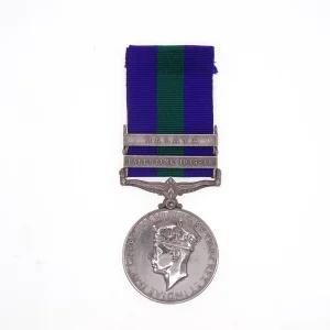 General Service medal TPR H.W TYLER