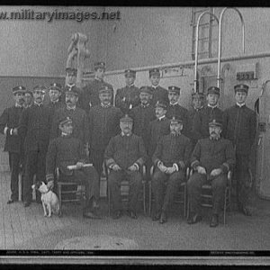 U.S.S. Iowa, Capt. Terry and officers 1898