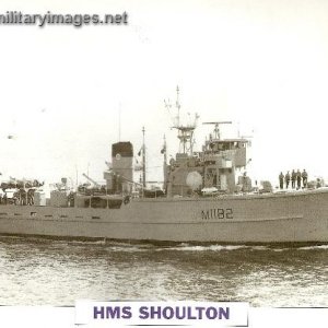 HMS Shoulton Mine Warfare ship