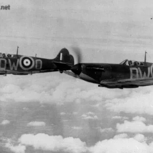 Spitfires of 610 Sqn on Patrol