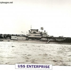 USS Enterprise Aircraft Carrier. (1941-1945)