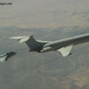 VC10 refueling EA-6B Prowler