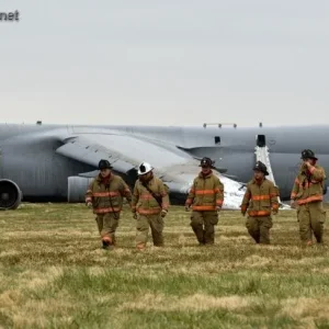 Scene of a C-5 Galaxy crash