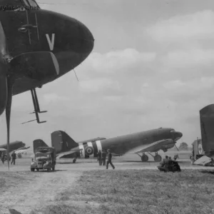 D-Day, C-47 troop carriers