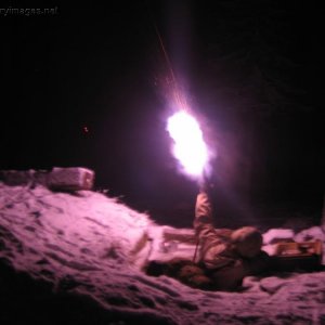 Illumination round fired, Finnish Army