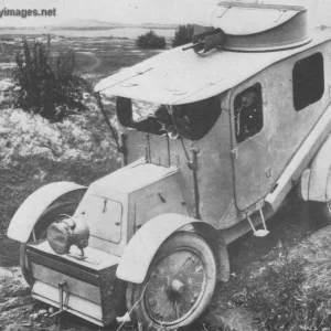 Russian Armoured Car In Poland - WWI