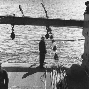 Germans layed a submarine net across Gulf of Finland