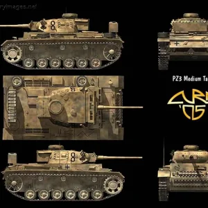 Panzer 3 Ausf J 5view