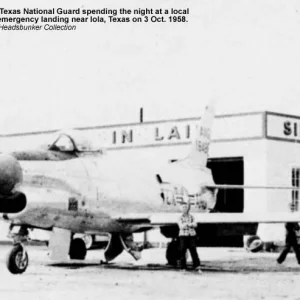 F-86D, emergency landing, 111th FIS Tx ANG