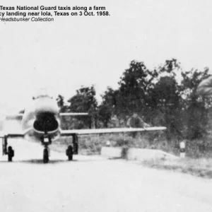 F-86D, emergency landing, 111th FIS Tx ANG