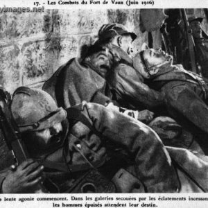 the battle for Fort Vaux at Verdun, June of 1916