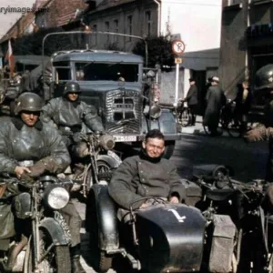 Motorcycle Troops Austria 1938