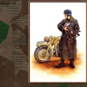 Wehrmacht Motorcyclist & MP28 II