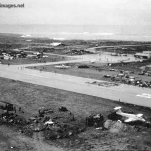 Airfield after first Black Buck bombing mission