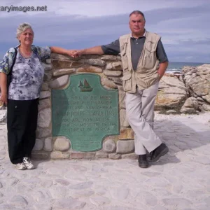 The Wife and I Cape L'Agulhas March 2005