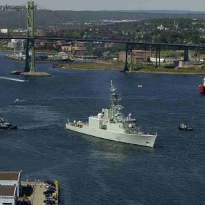 HMCS Athabaskan in Halifax Harbour