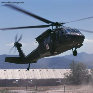 US Army UH-60L Black Hawk takes off