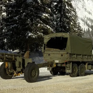 C-1 105 mm Howitzer, used for avalanche control