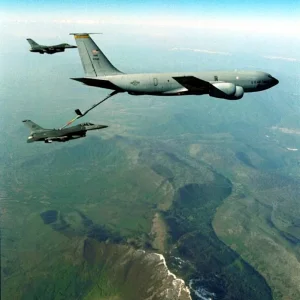 KC-135 over northern Bosnia