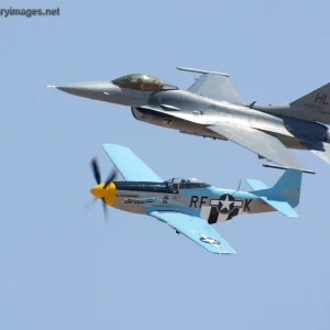 F16_And_P51_Historic_Flight