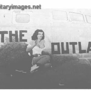 Korean War B-29 Superfortress Nose Art "The Outlaw" 19th BG