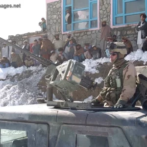 Patrol in the village of Wurjana, Afghanistan