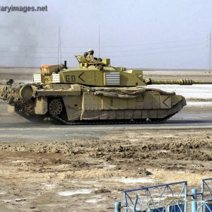 British Challenger 2 Main Battle Tank in Iraq