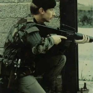 British soldier with M16