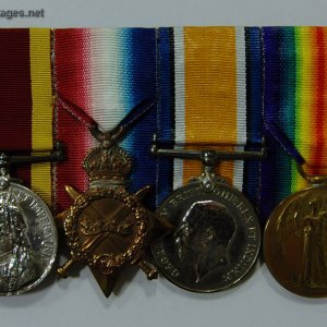Medals of T.J LOYYD - A.B - HMS PIQUE (WWI)