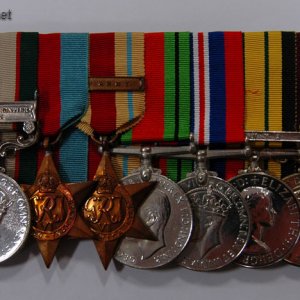 medals of 7882968 WO2 T.J.W LLOYD ROYAL TANK CORPS