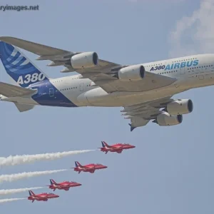 Red Arrows & Airbus A380