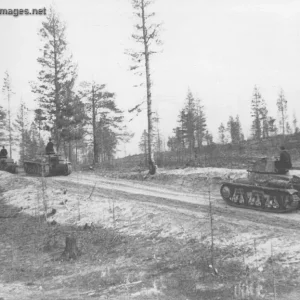 Tanks of Panzer-Abteilung 211 at Alakurtti