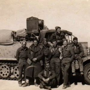 German Halftrack Captured Near Tobruk