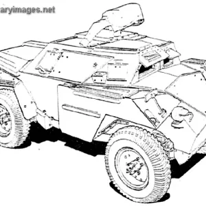 Humber scout car drawing