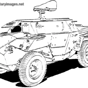 Humber scout car drawing