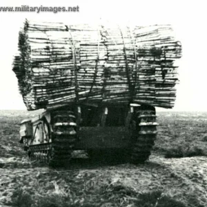 Churchill Tank with Fascine bundle