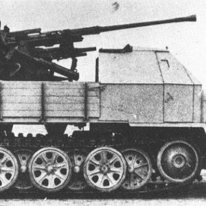 German SdKfz 7/2 halftrack