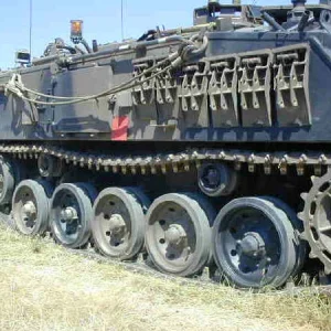 FV432 with mine plough