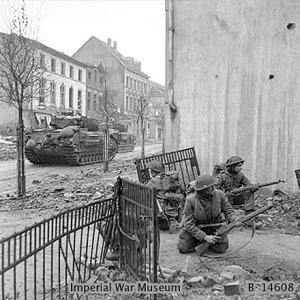 The capture of Kleve in Germany, 11 February 1945.